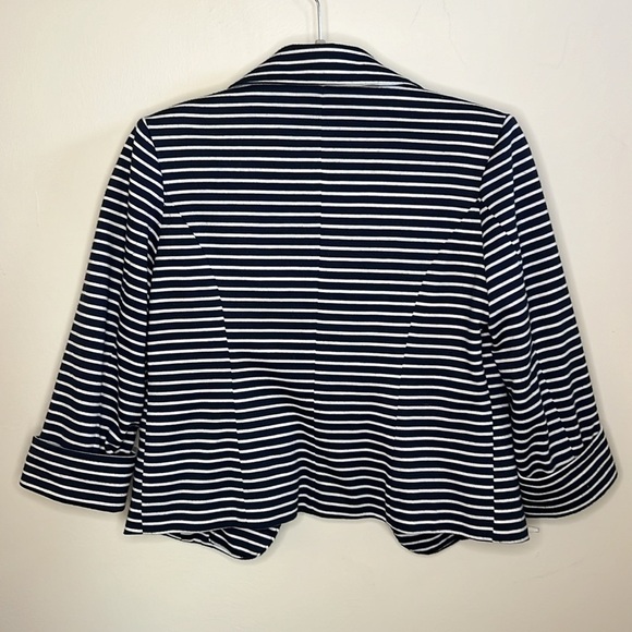 CARTONNIER XS NAVY BLUE AND WHITE STRIPED BOATING JACKET - Picture 7 of 10